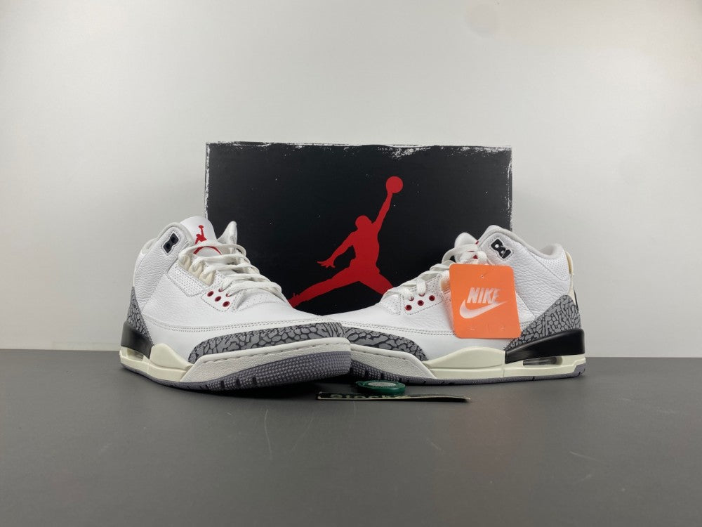 Air Jordan 3 White Cement Reimagined Shoes 2023 Retro Release (Style Code DN3707-100)