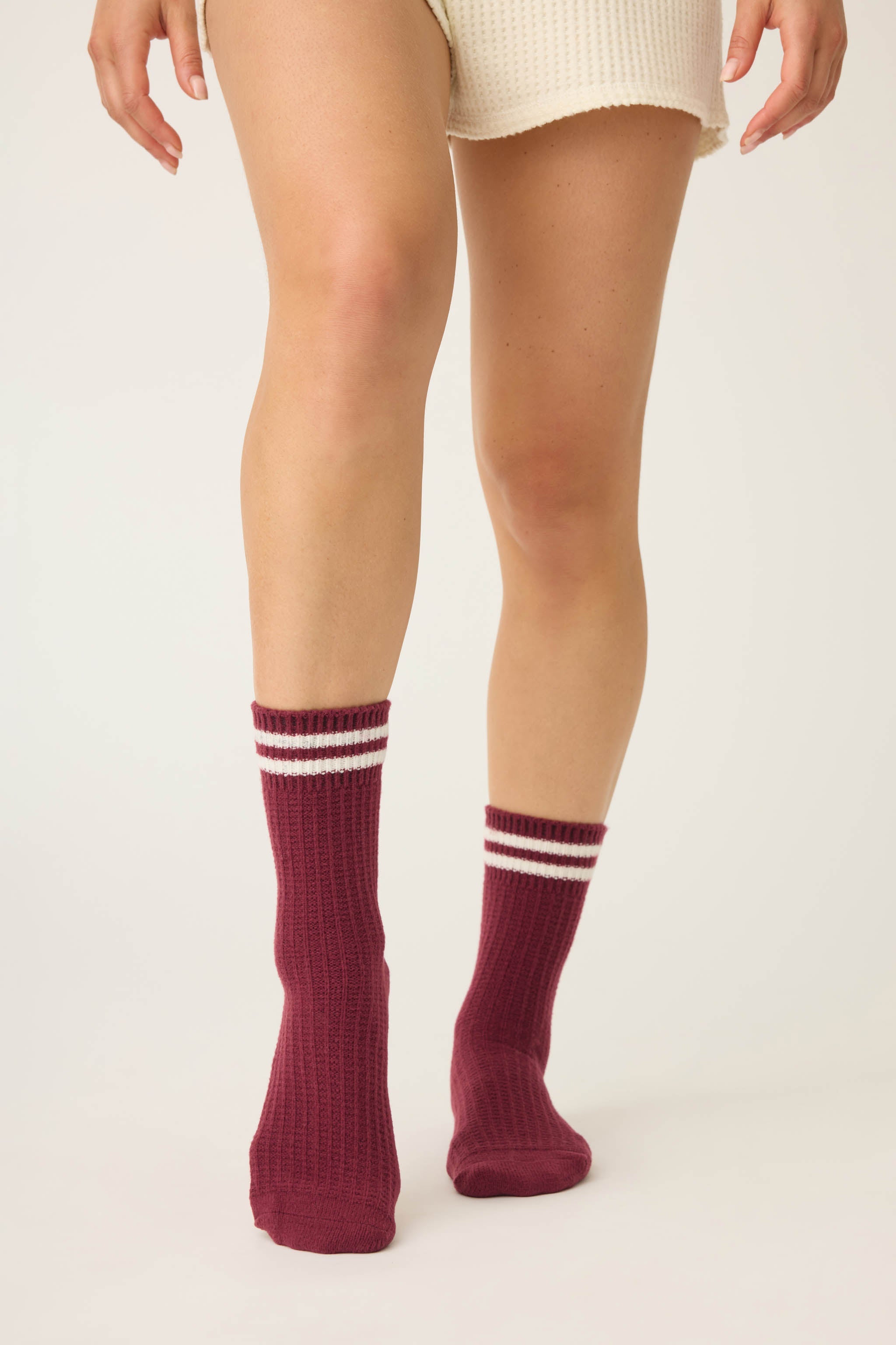 Let's Get Cozy Solid Crew Socks