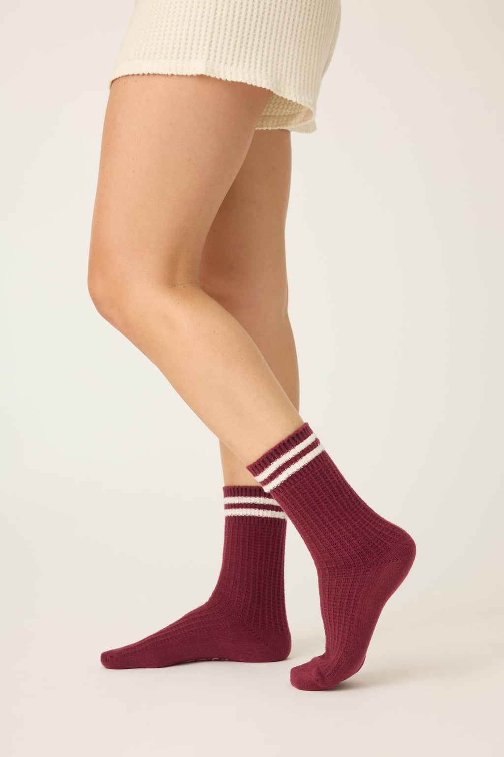 Let's Get Cozy Solid Crew Socks