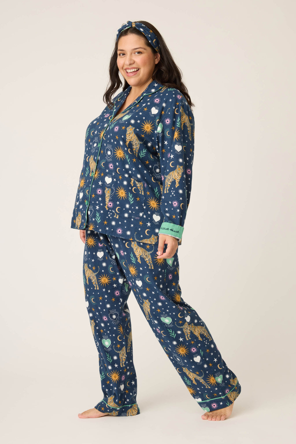 Wild At Heart 3-Piece Plus Size Flannel PJ Set