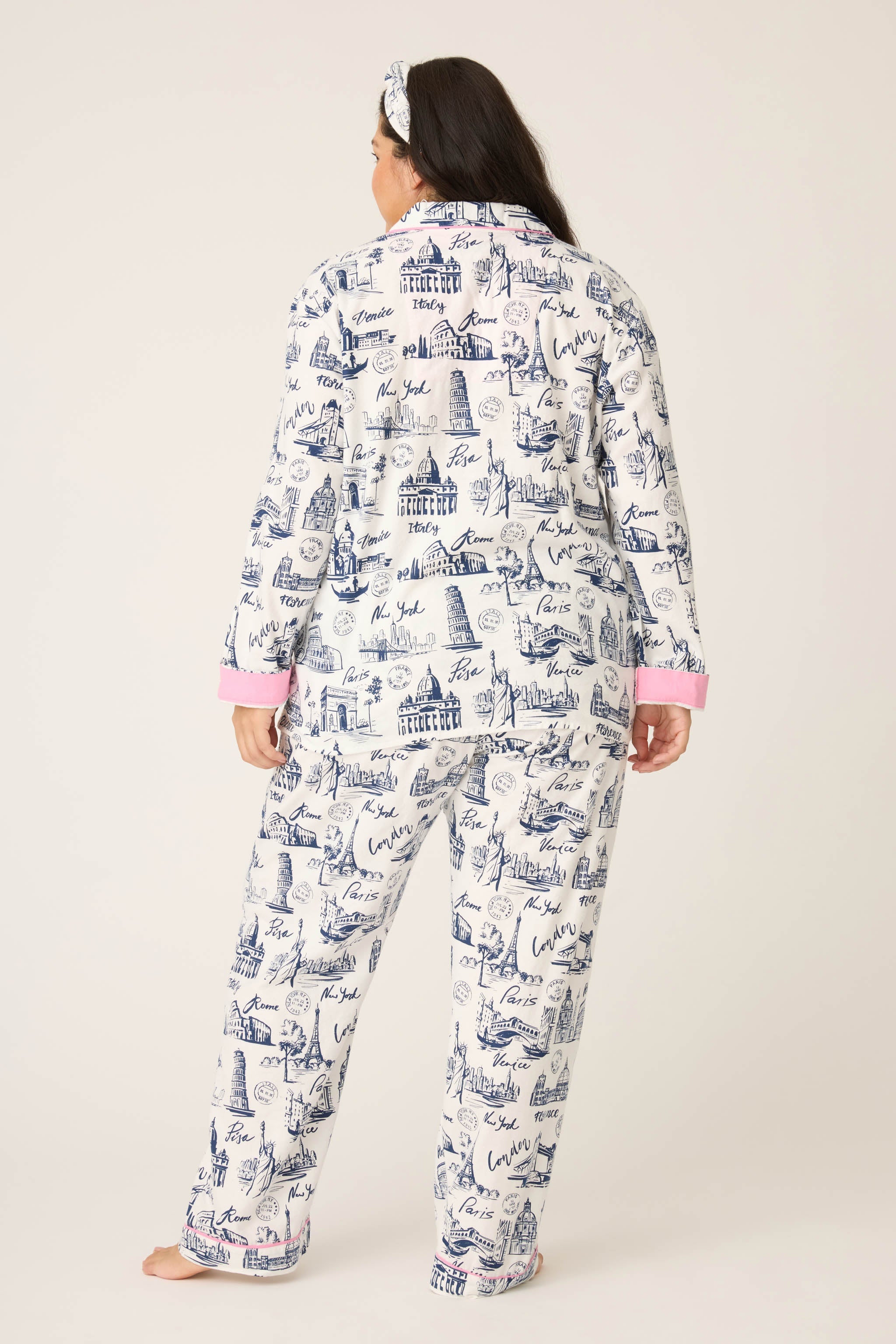 Bon Voyage 3-Piece Plus Size Flannel PJ Set