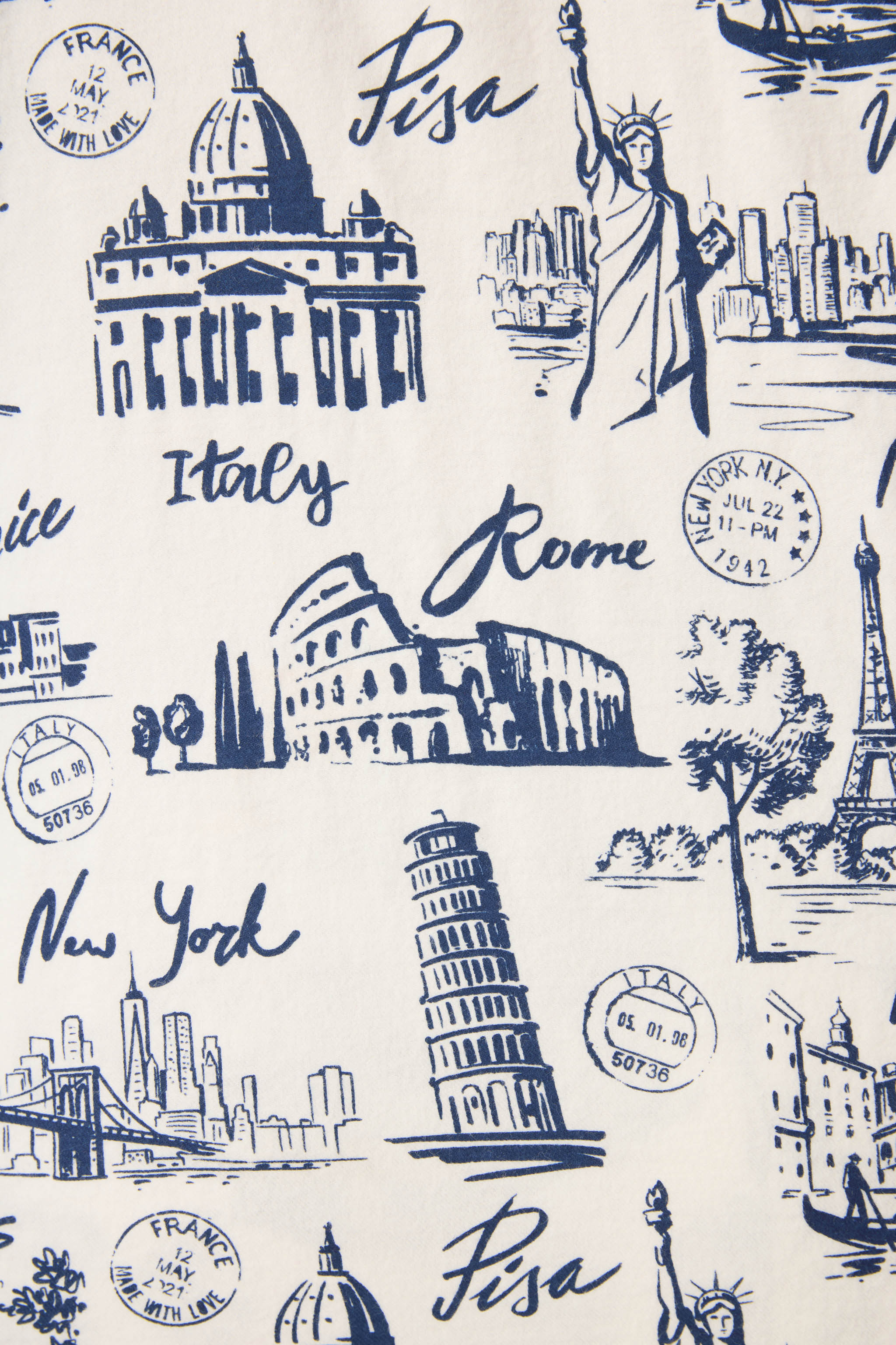 Bon Voyage 3-Piece Plus Size Flannel PJ Set