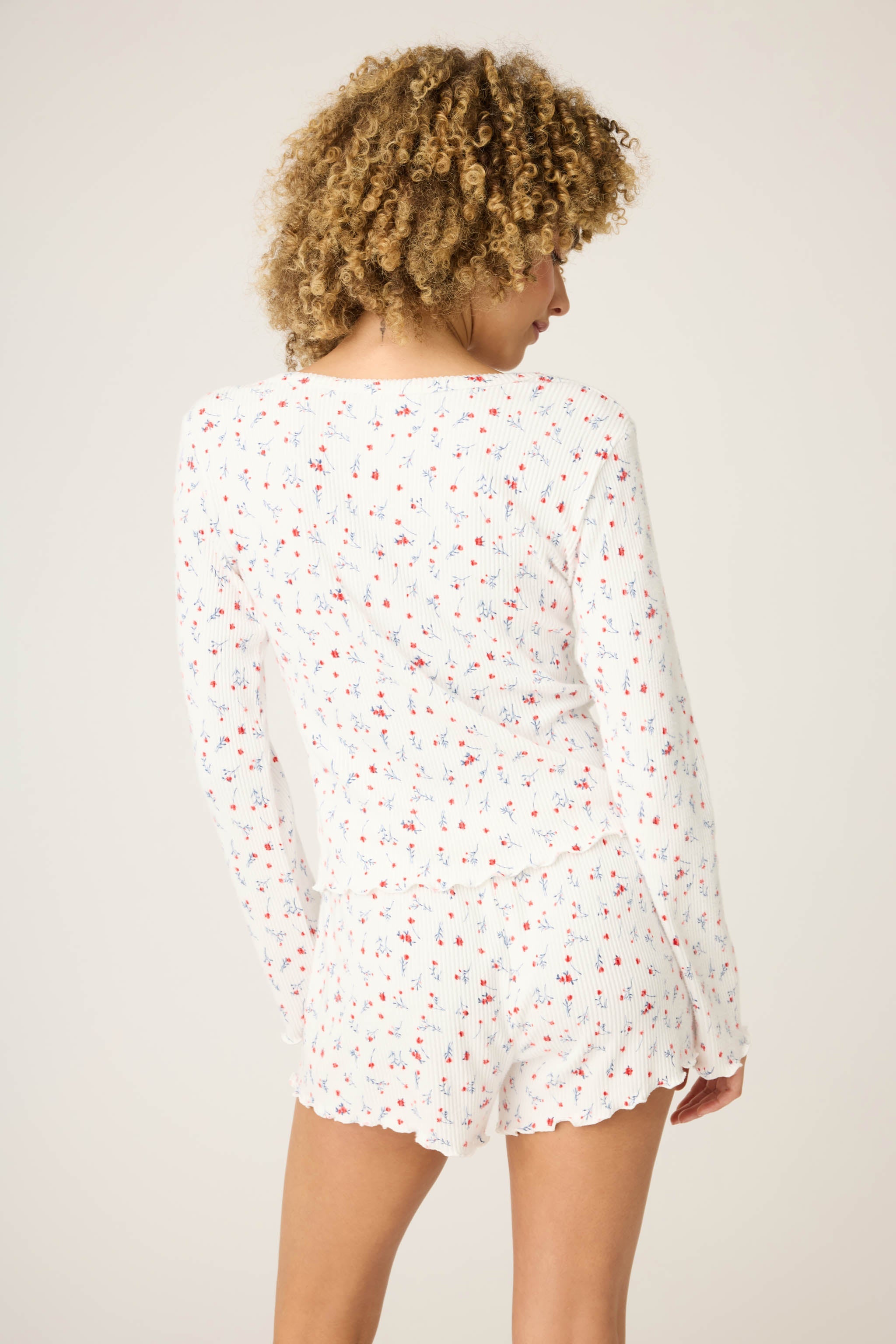 La Rose Ditsy Floral Print Cardigan